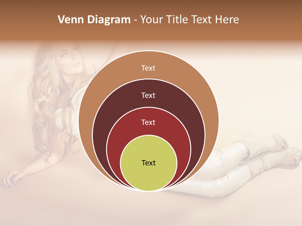 Corset Seductive Lady PowerPoint Template