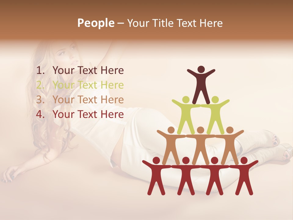 Corset Seductive Lady PowerPoint Template