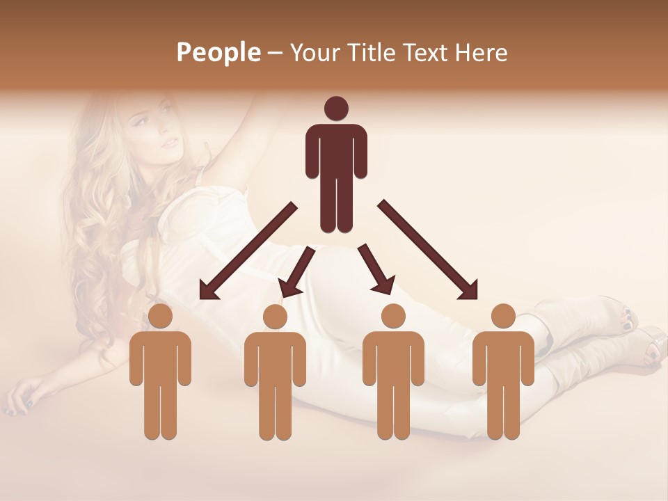 Corset Seductive Lady PowerPoint Template