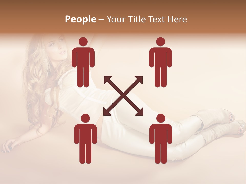 Corset Seductive Lady PowerPoint Template