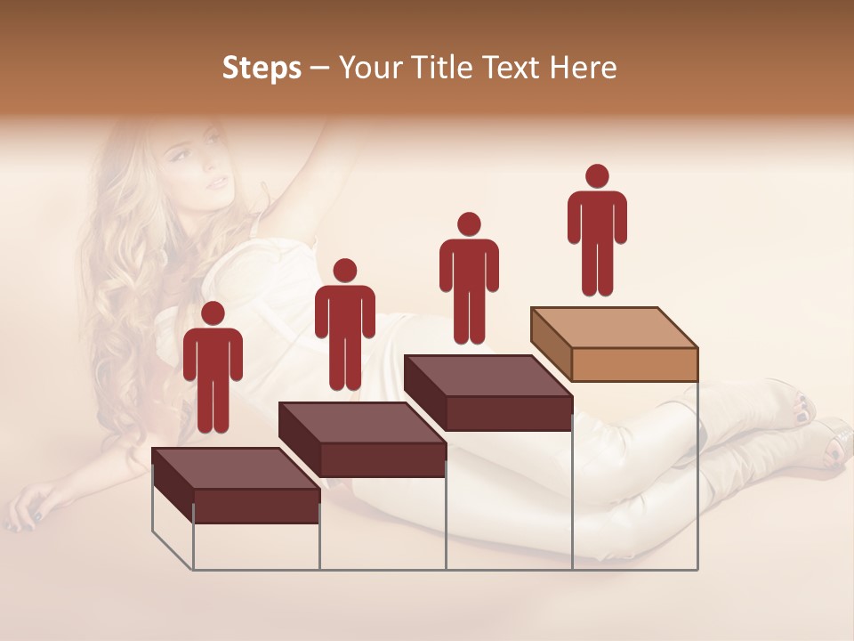 Corset Seductive Lady PowerPoint Template