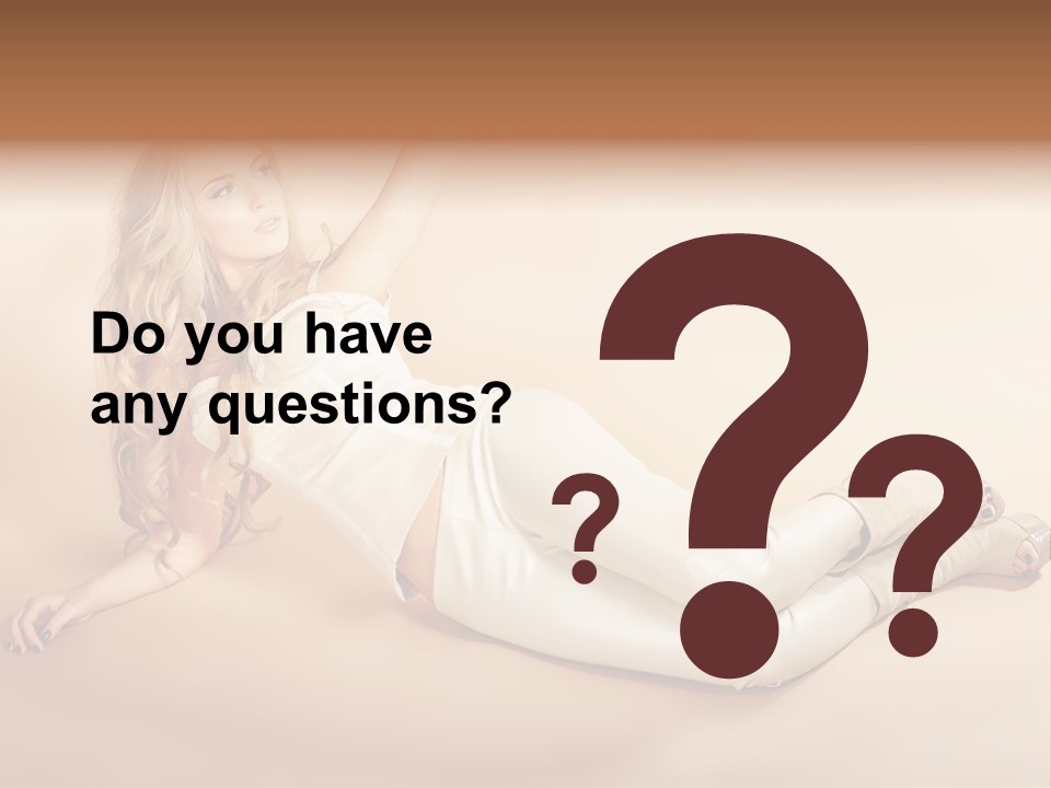 Corset Seductive Lady PowerPoint Template