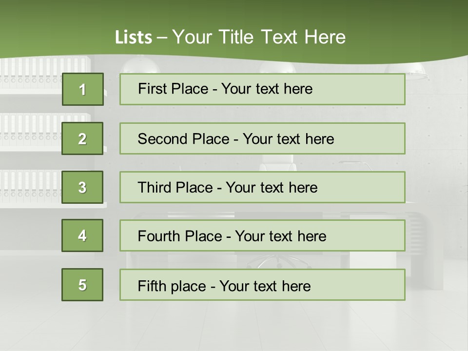 Armchair Panel Comfortable PowerPoint Template
