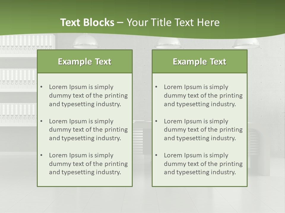 Armchair Panel Comfortable PowerPoint Template