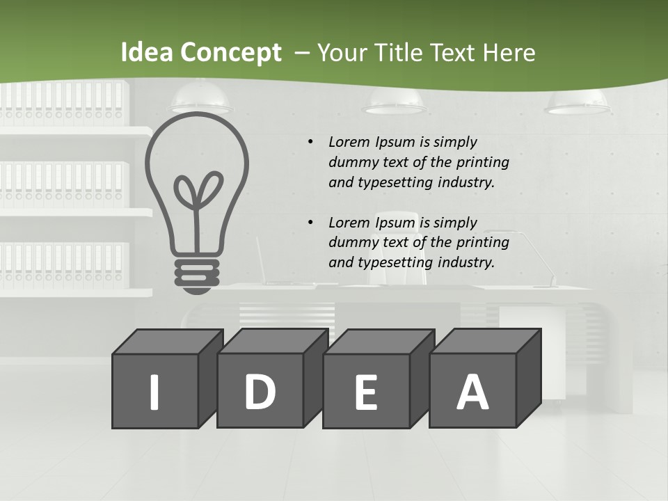 Armchair Panel Comfortable PowerPoint Template