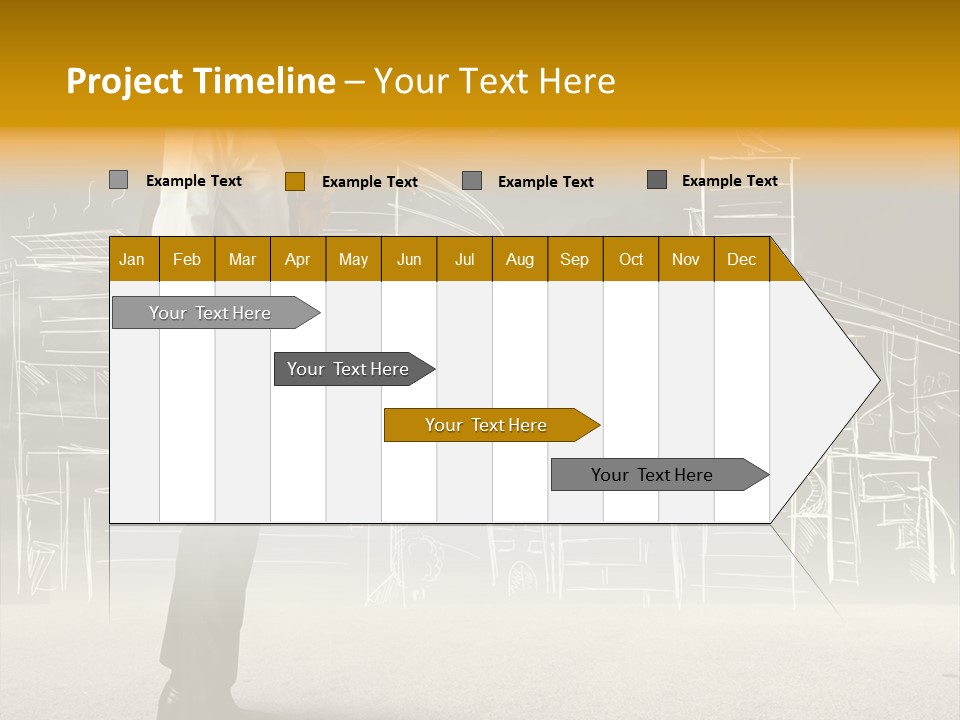 City Pencil Sketch PowerPoint Template