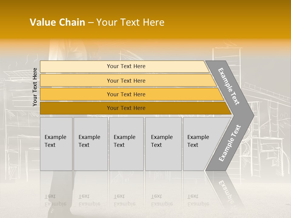 City Pencil Sketch PowerPoint Template