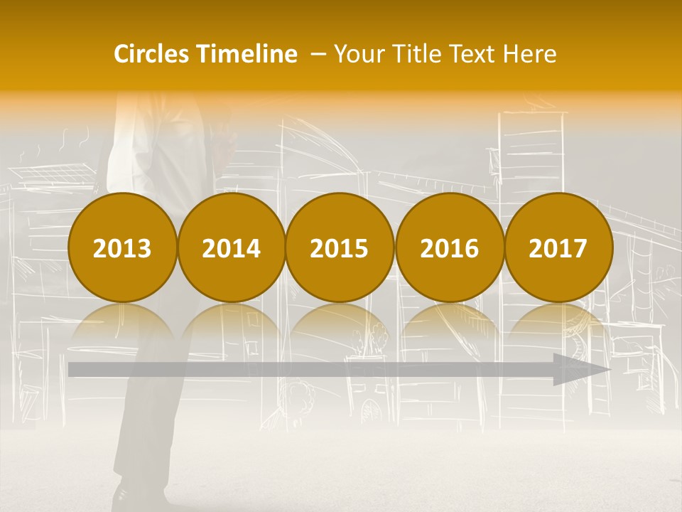 City Pencil Sketch PowerPoint Template