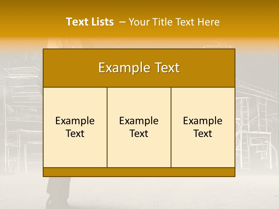 City Pencil Sketch PowerPoint Template