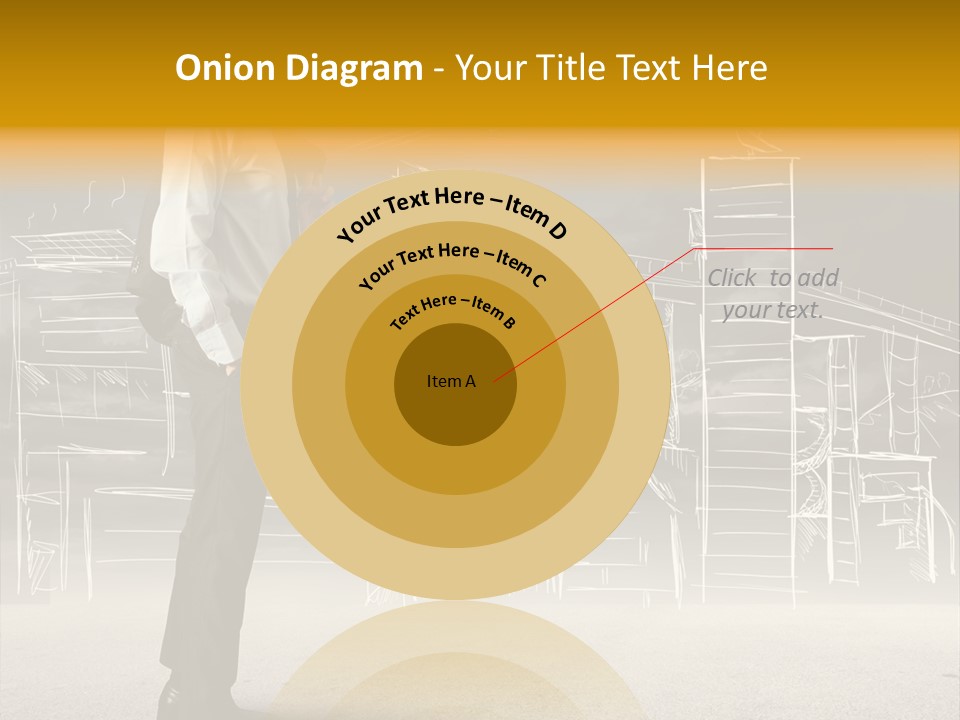 City Pencil Sketch PowerPoint Template