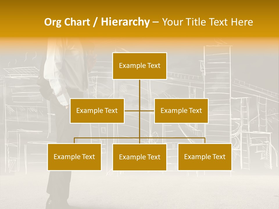 City Pencil Sketch PowerPoint Template