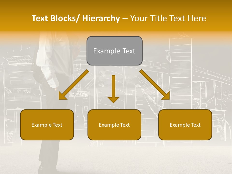 City Pencil Sketch PowerPoint Template