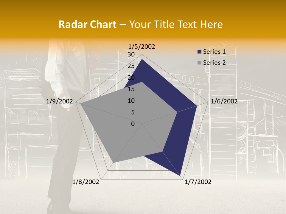 City Pencil Sketch PowerPoint Template