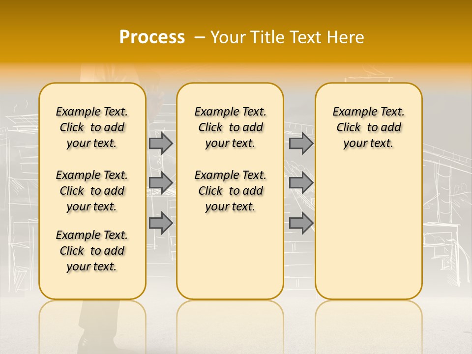 City Pencil Sketch PowerPoint Template