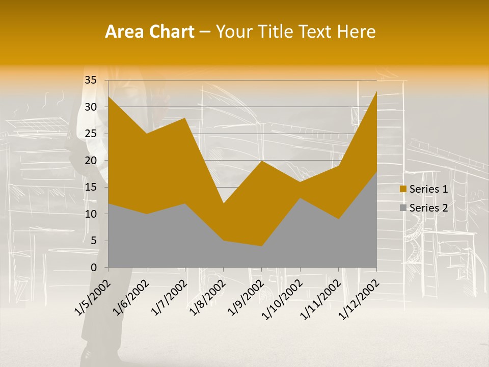 City Pencil Sketch PowerPoint Template