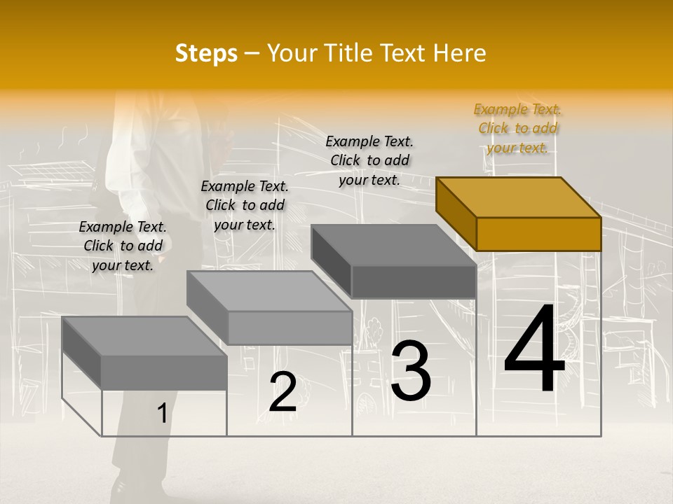 City Pencil Sketch PowerPoint Template