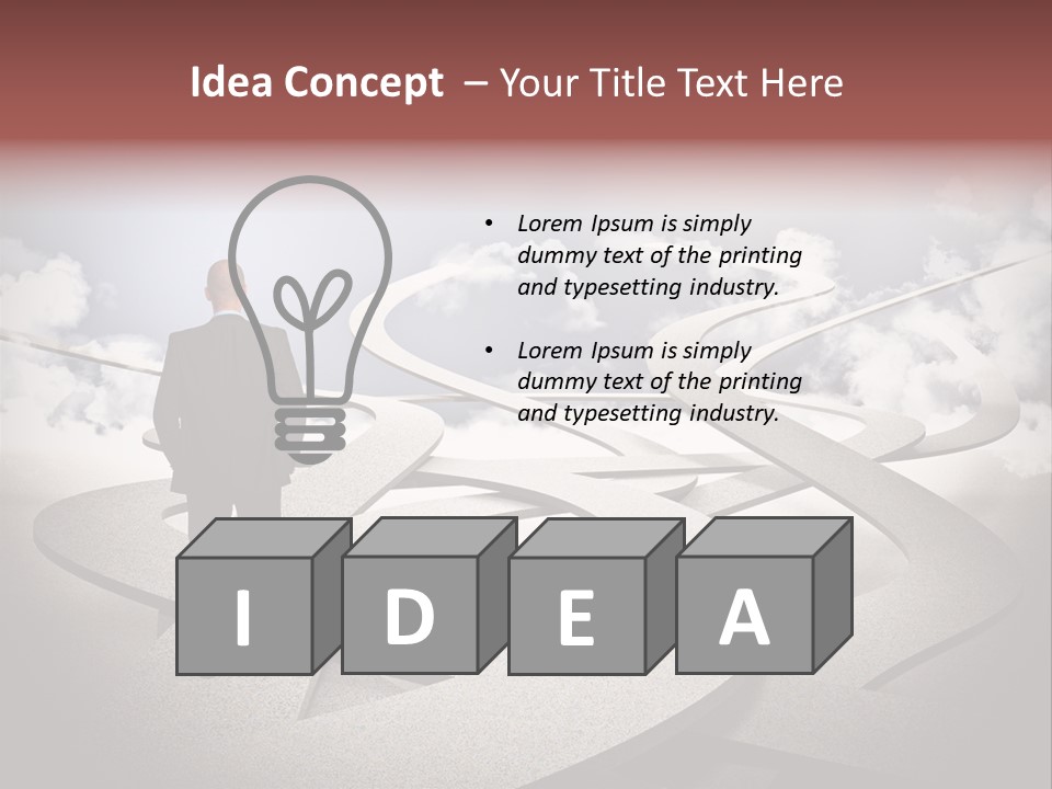 Think Improve Concept PowerPoint Template