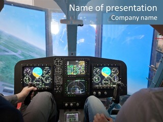 Business Flight Center PowerPoint Template