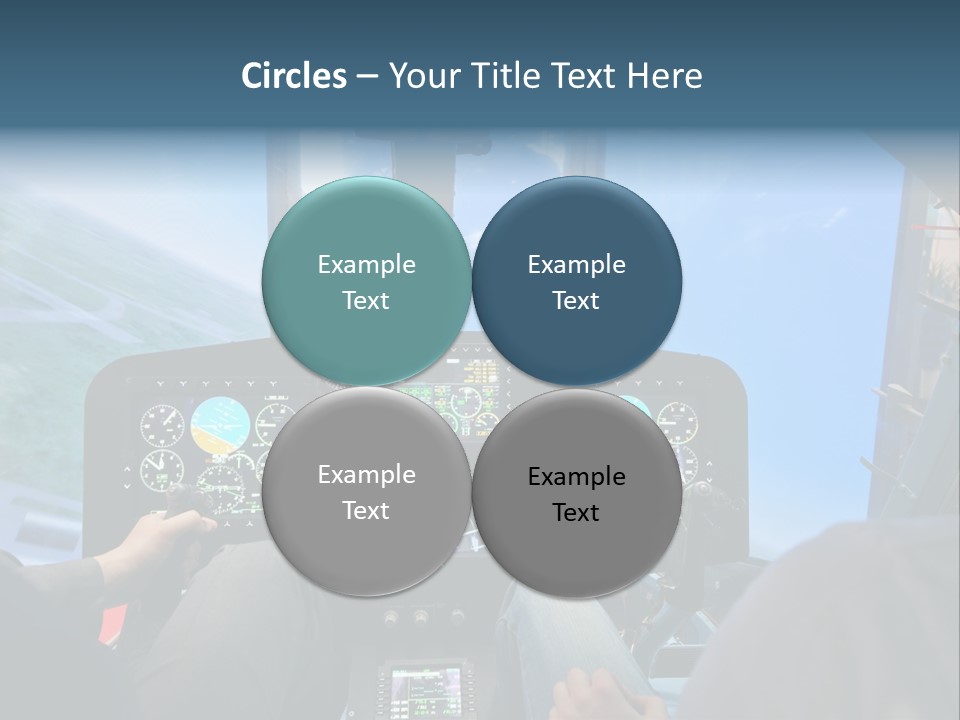 Business Flight Center PowerPoint Template