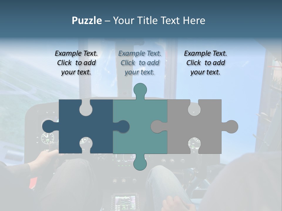Business Flight Center PowerPoint Template
