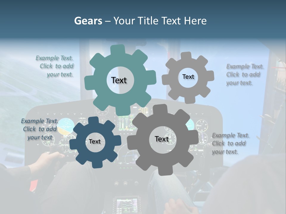 Business Flight Center PowerPoint Template