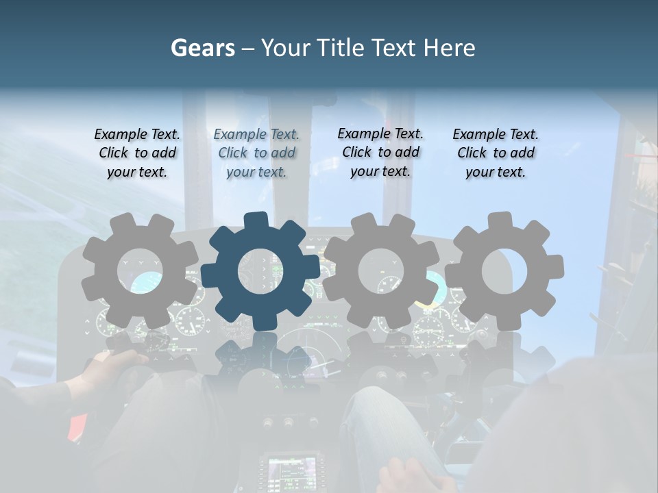 Business Flight Center PowerPoint Template