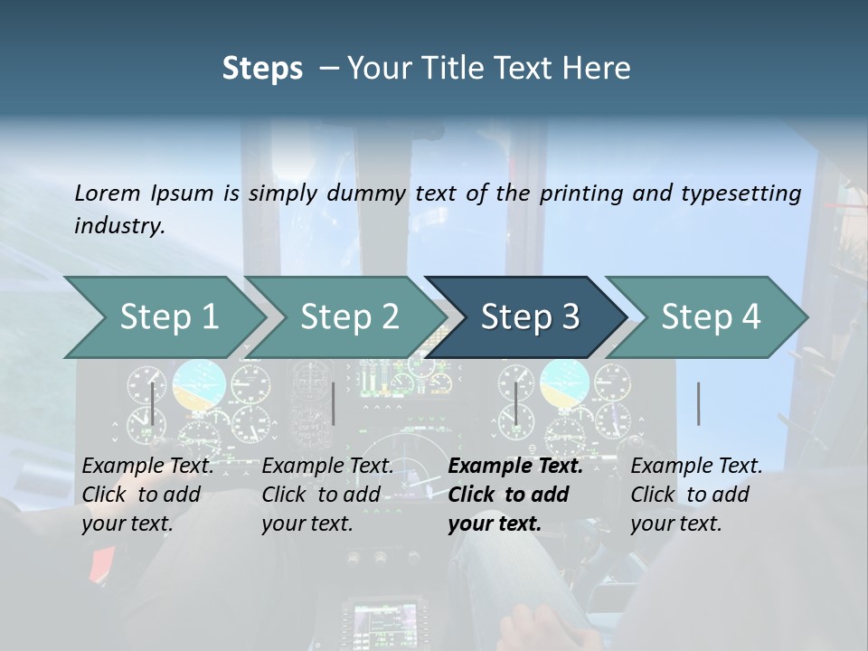 Business Flight Center PowerPoint Template