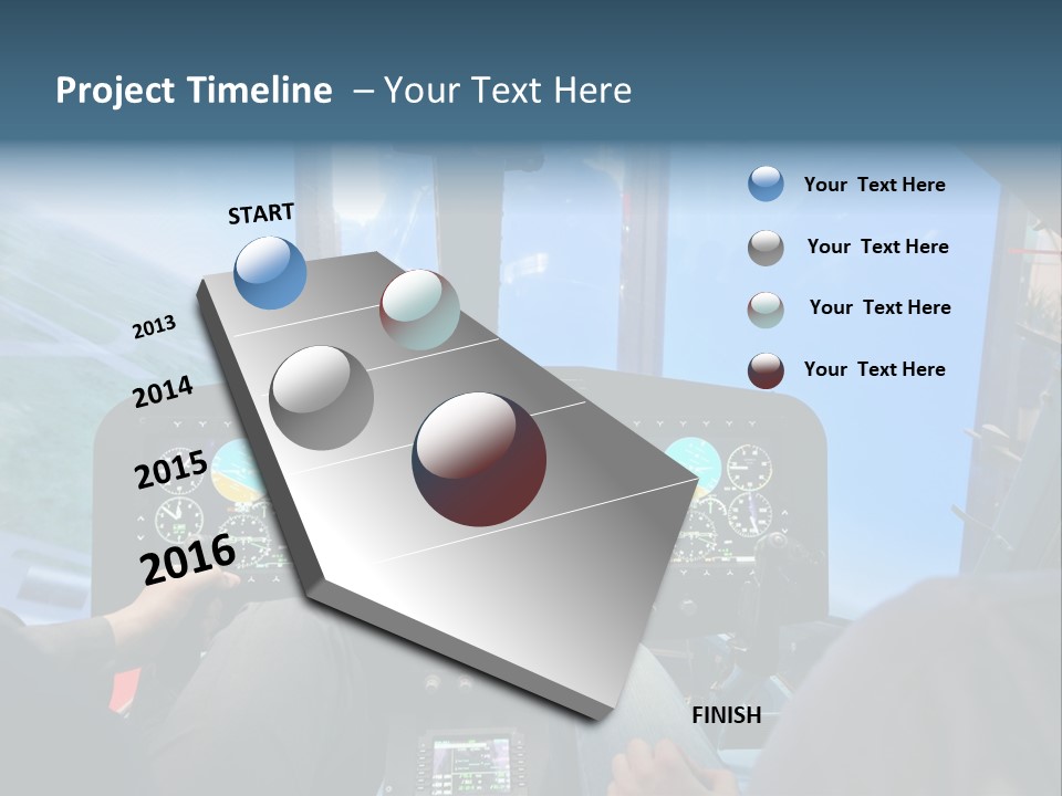 Business Flight Center PowerPoint Template