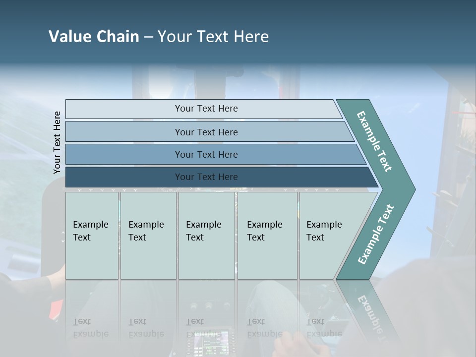 Business Flight Center PowerPoint Template