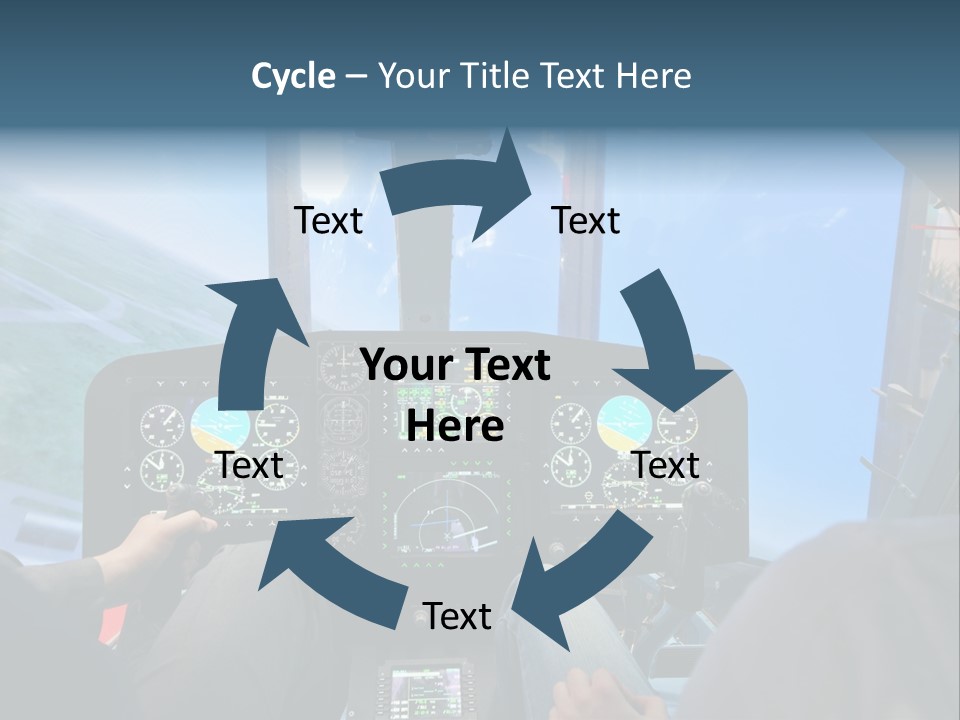 Business Flight Center PowerPoint Template
