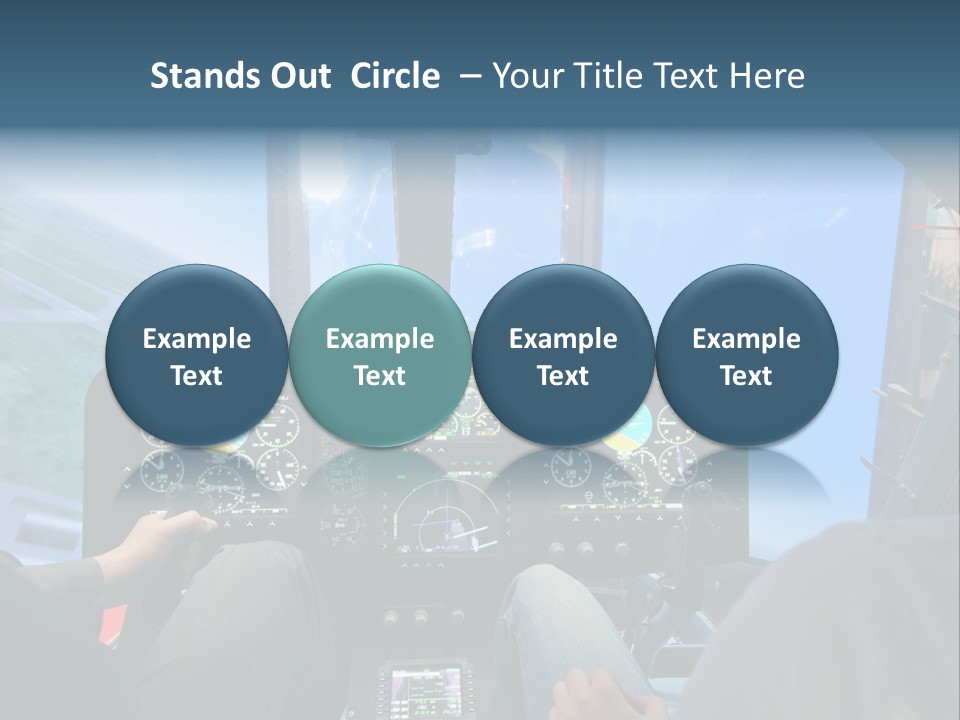 Business Flight Center PowerPoint Template