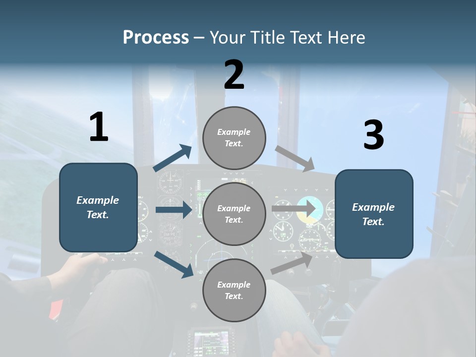 Business Flight Center PowerPoint Template
