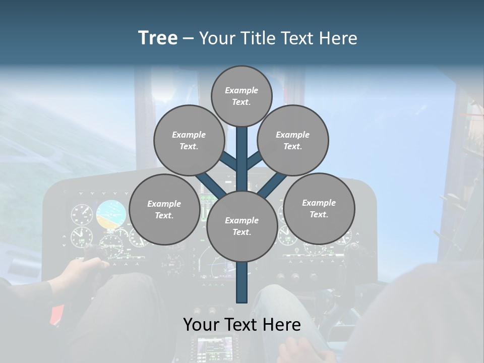 Business Flight Center PowerPoint Template