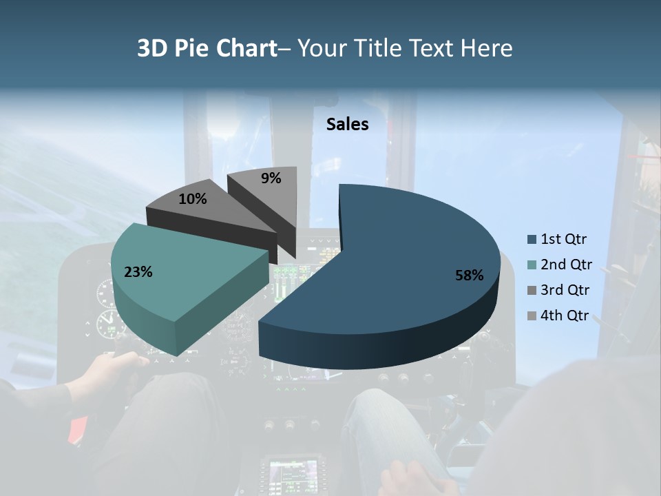 Business Flight Center PowerPoint Template