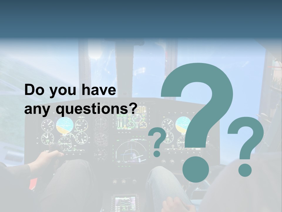 Business Flight Center PowerPoint Template