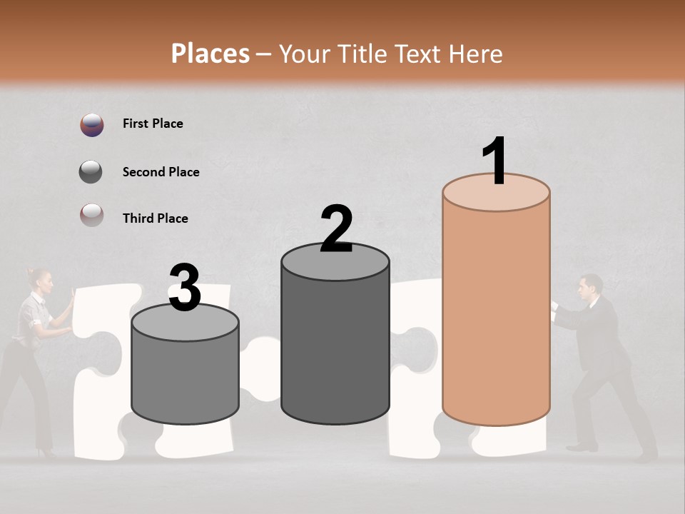 Teamwork Assemble White PowerPoint Template