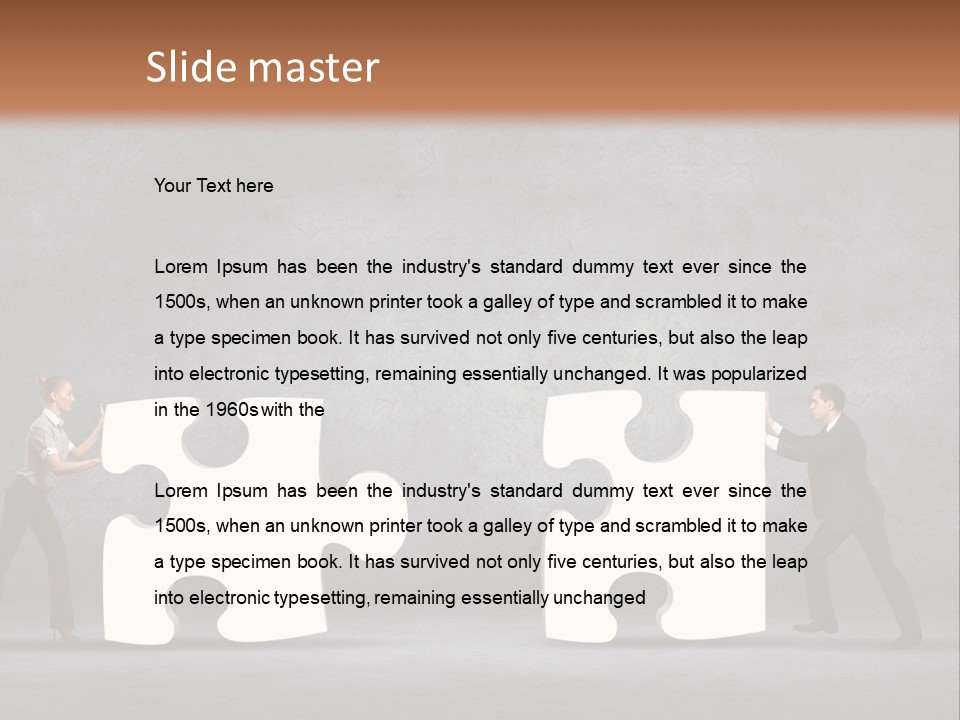 Teamwork Assemble White PowerPoint Template