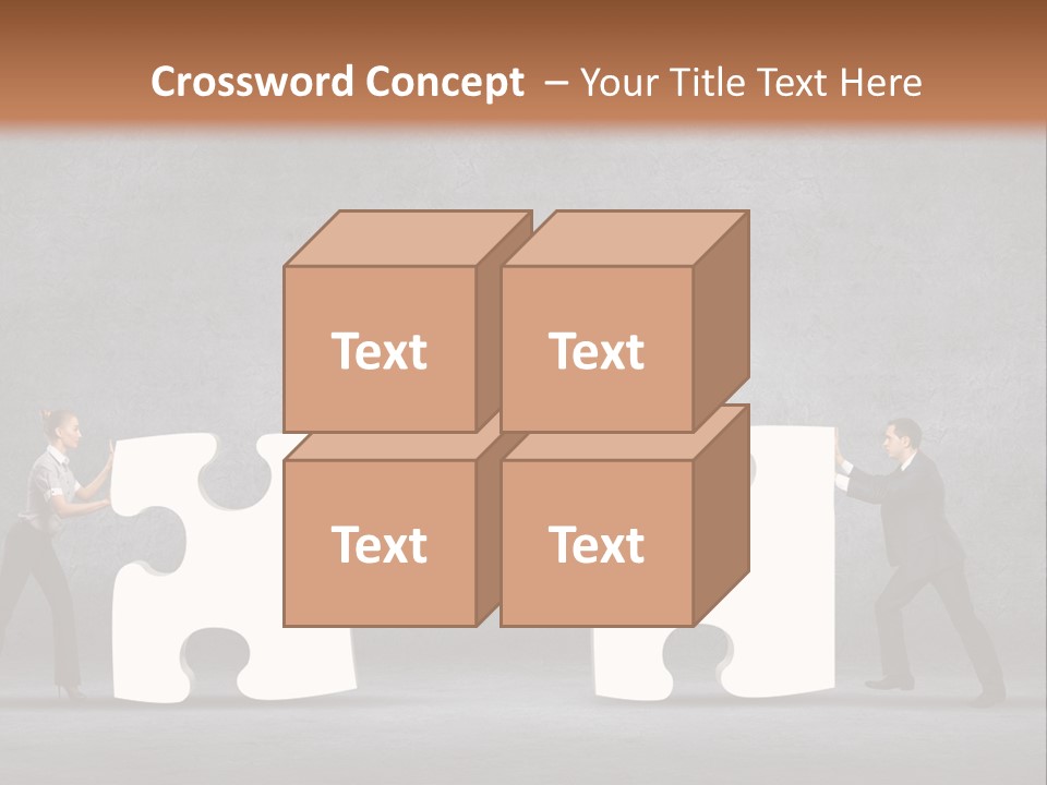 Teamwork Assemble White PowerPoint Template