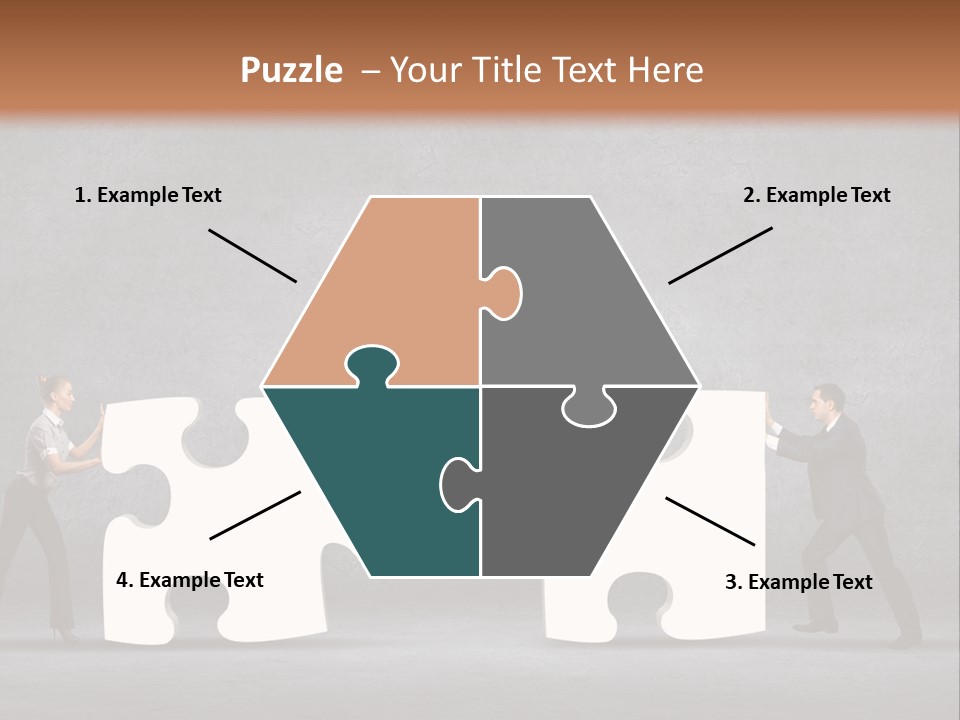 Teamwork Assemble White PowerPoint Template