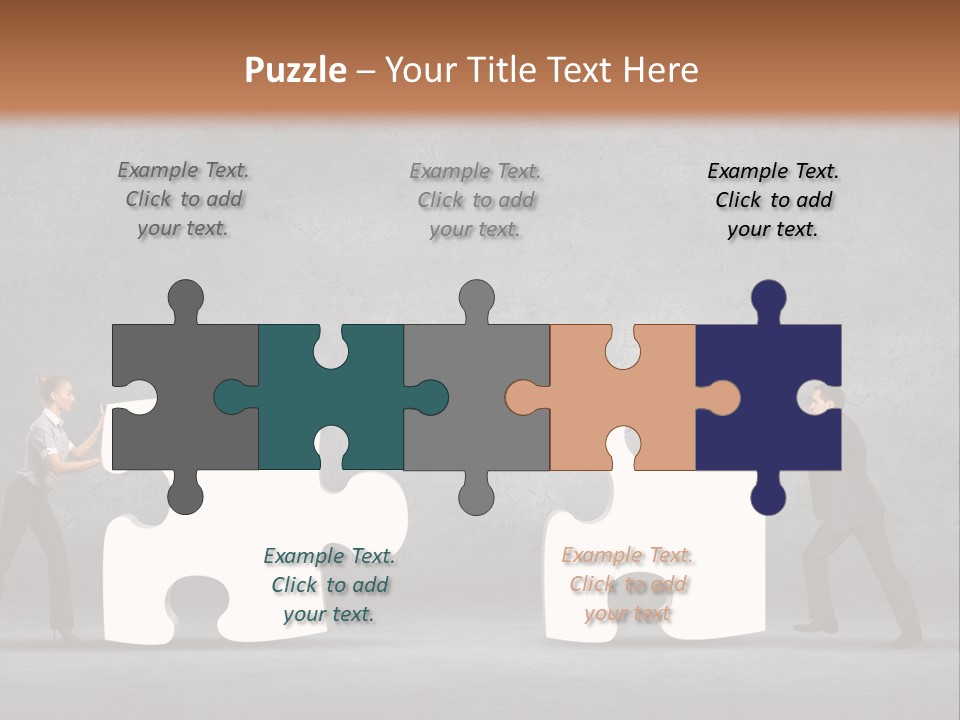 Teamwork Assemble White PowerPoint Template