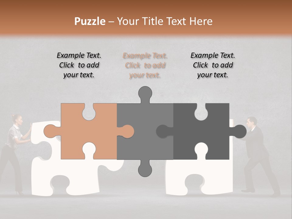 Teamwork Assemble White PowerPoint Template