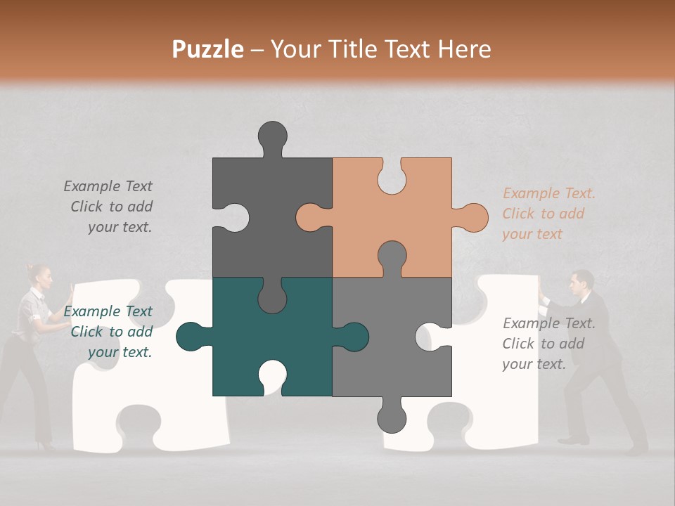 Teamwork Assemble White PowerPoint Template