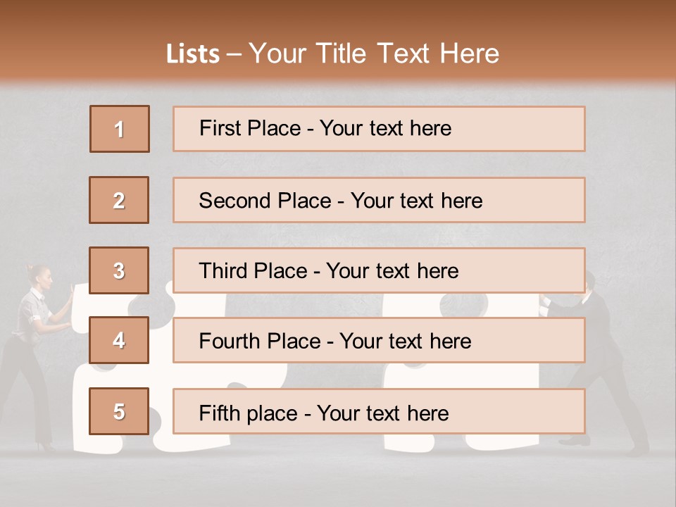 Teamwork Assemble White PowerPoint Template