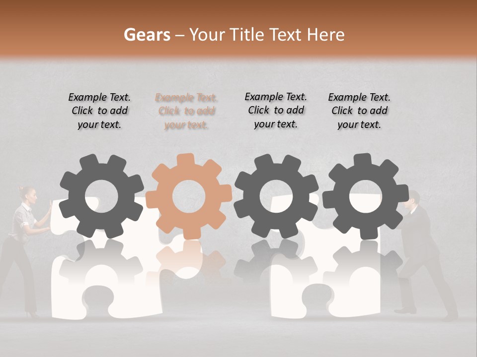 Teamwork Assemble White PowerPoint Template