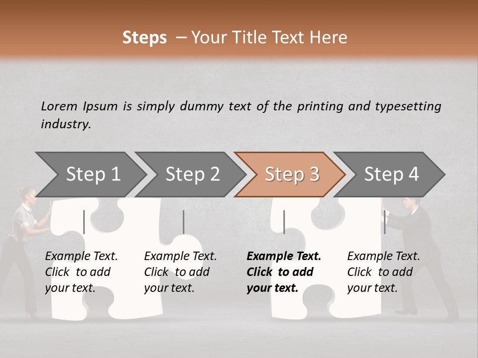 Teamwork Assemble White PowerPoint Template