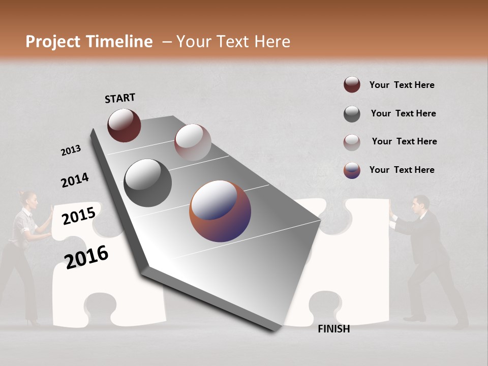 Teamwork Assemble White PowerPoint Template