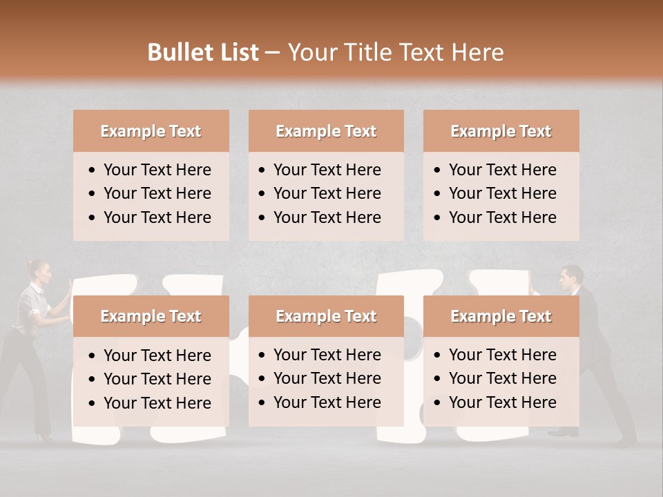 Teamwork Assemble White PowerPoint Template