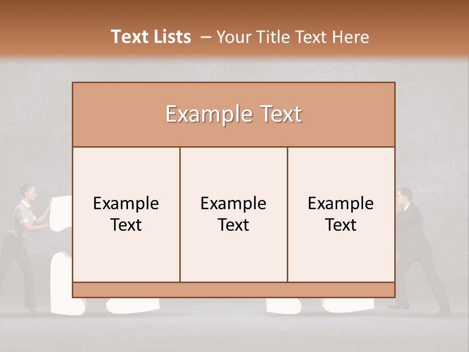 Teamwork Assemble White PowerPoint Template