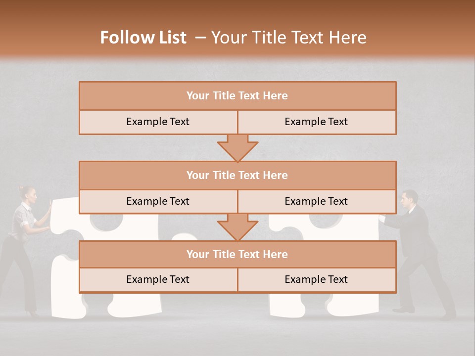 Teamwork Assemble White PowerPoint Template