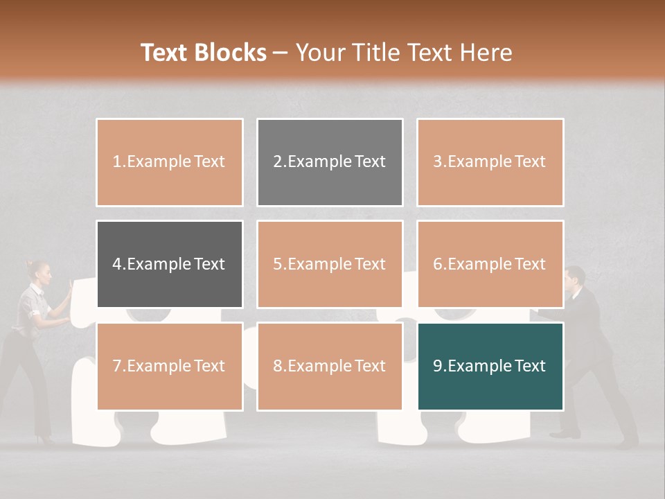 Teamwork Assemble White PowerPoint Template
